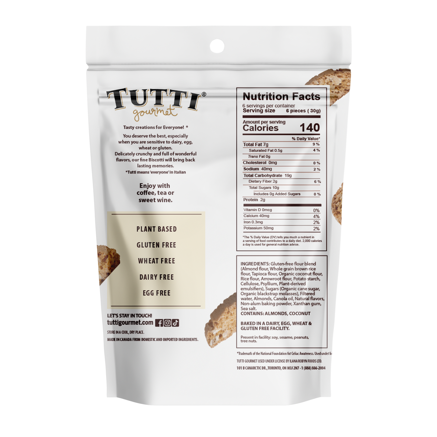Tutti Gourmet Almond Biscotti