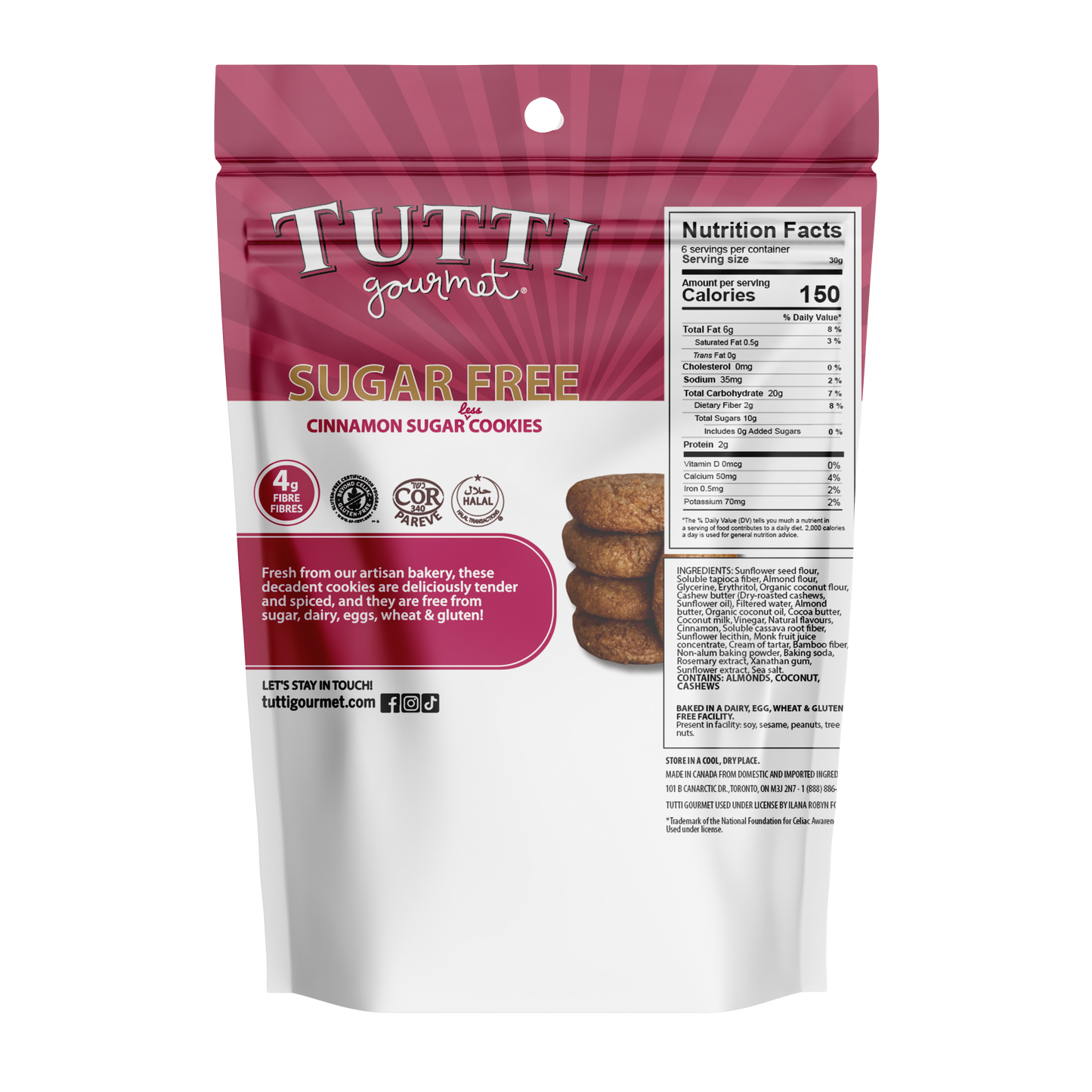 Tutti Gourmet Sugar Free Cinnamon Sugar{less} Cookies