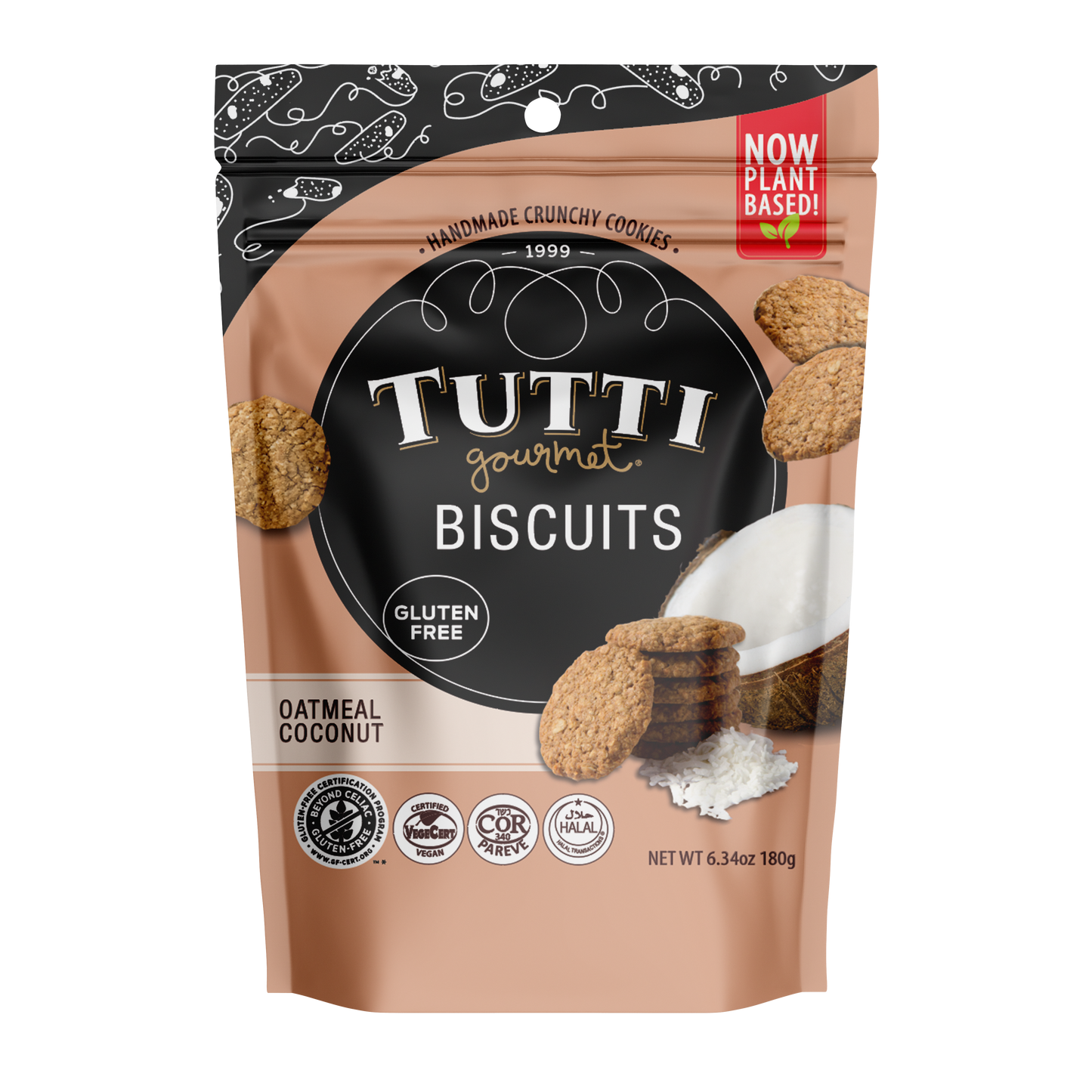 Tutti Gourmet Oatmeal Coconut Biscuits