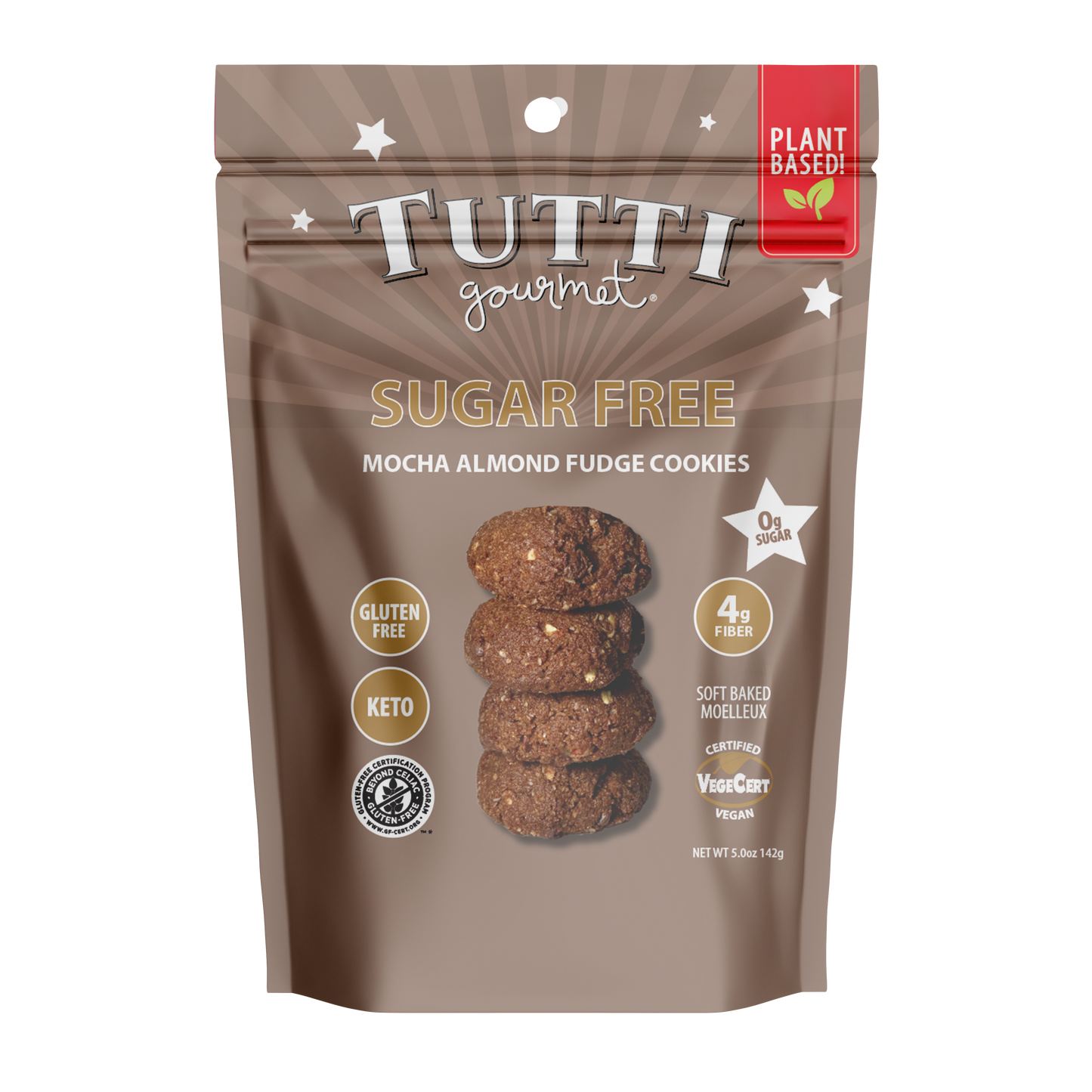 Tutti Gourmet Sugar Free Mocha Almond Fudge Cookies