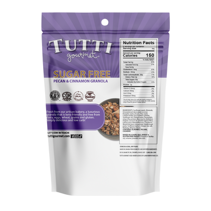 Tutti Gourmet Sugar Free Pecan & Cinnamon Granola