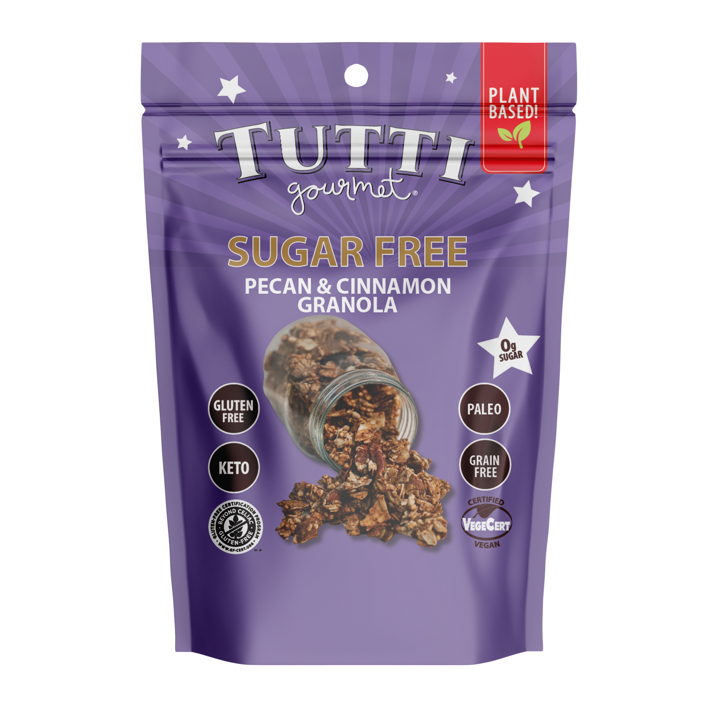 Tutti Gourmet Sugar Free Pecan & Cinnamon Granola